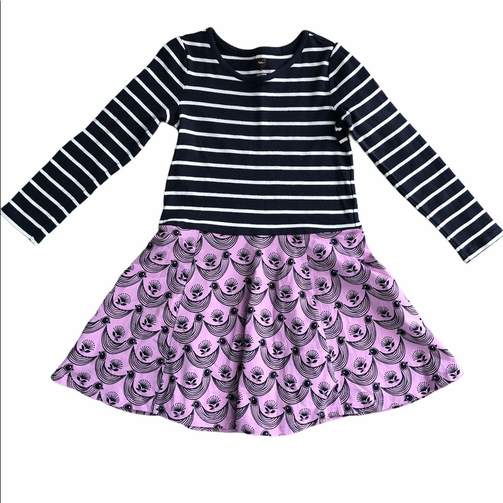 Tea blue/purple dress girls size 6 nwot